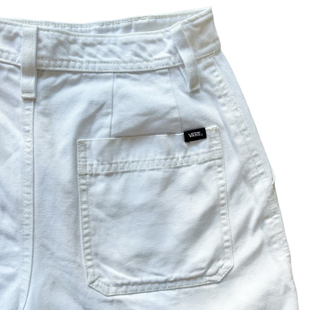 VANS White Shorts Classic Canvas Size 25 - Picture 7 of 8